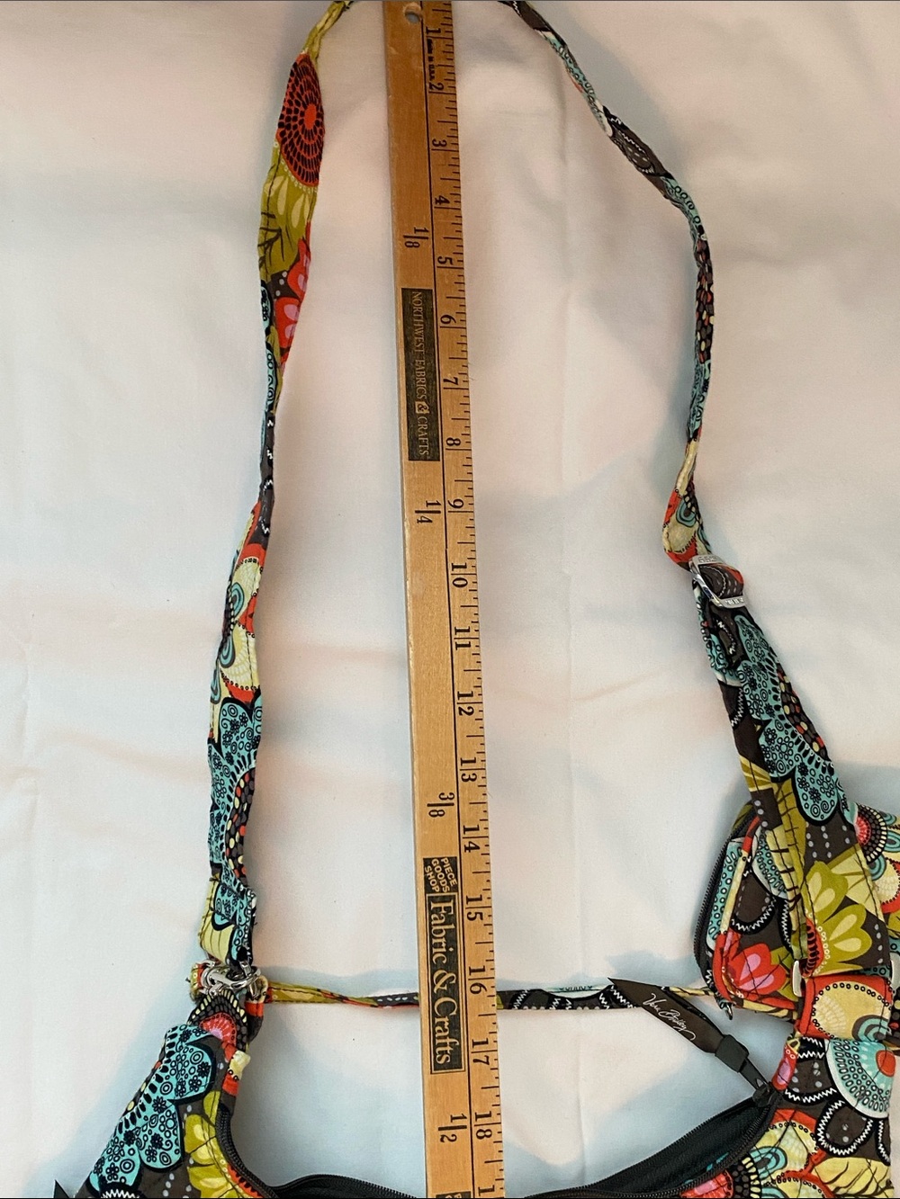 Vera Bradley Multicolor Floral Shoulder Bag or crossbody with wristlet - Picture 12 of 14